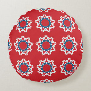 Decorative seamless pattern. Abstract texture desi Round Cushion