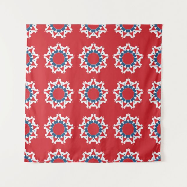Decorative seamless pattern. Abstract texture desi Tapestry (Front)