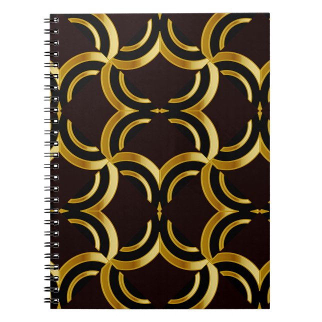 Decorative seamless pattern. Endless pattern. Abst Notebook (Front)