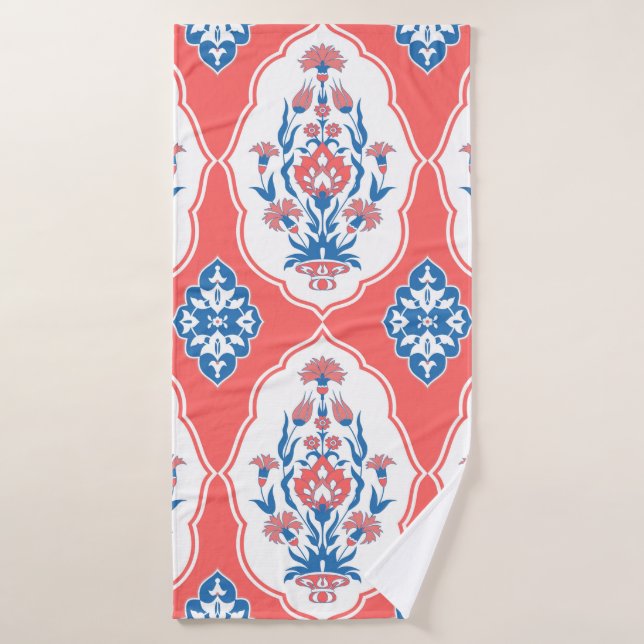 Decorative seamless pattern in traditional orienta bath towel (Bath Towel)