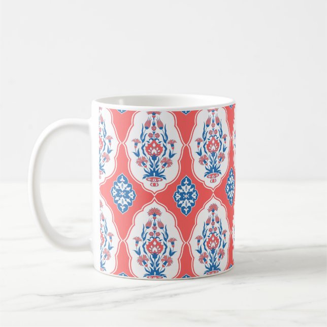 Decorative seamless pattern in traditional orienta coffee mug (Left)