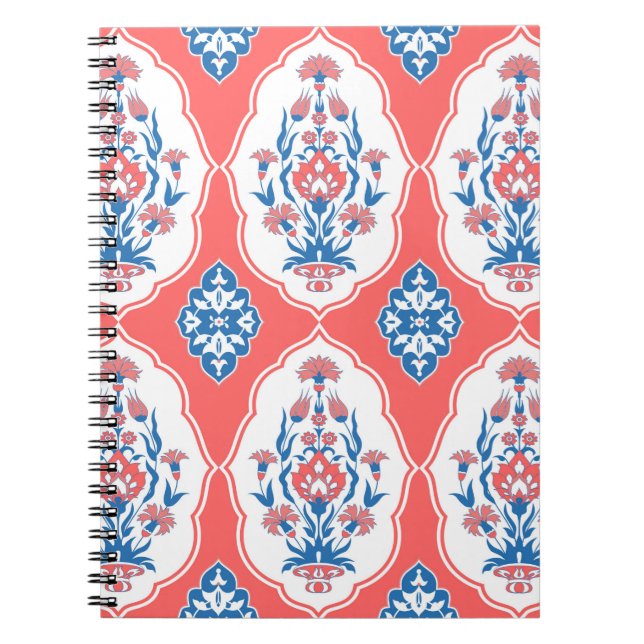 Decorative seamless pattern in traditional orienta notebook (Front)