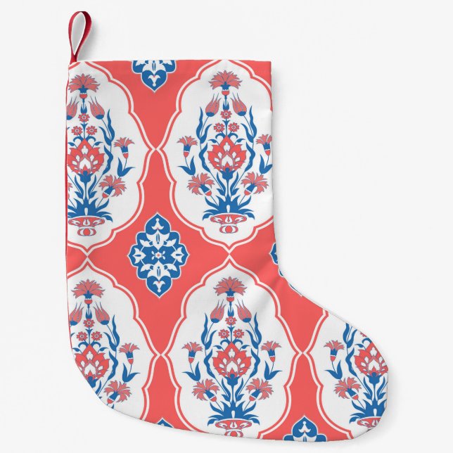 Decorative seamless pattern in traditional orienta small christmas stocking (Front)