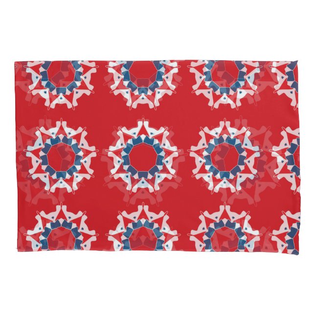 Decorative Seamless Pattern Round Element Pillowcase (Front)