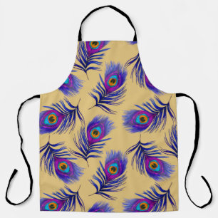 Decorative seamless pattern with beautiful peacock apron