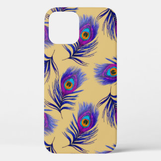 Decorative seamless pattern with beautiful peacock iPhone 12 case