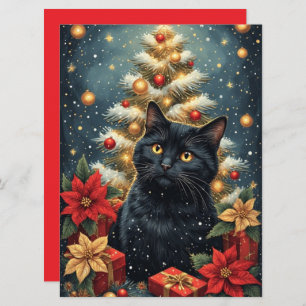 Decorative Season Greetings Flat Greeting Card