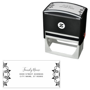 Decorative Self Inking Rubber Stamp