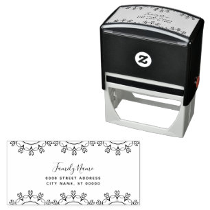Decorative Self Inking Rubber Stamp