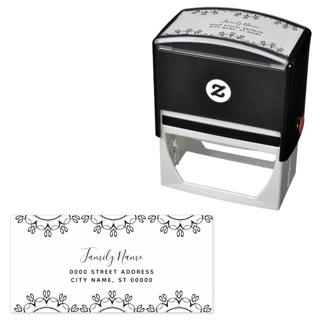 Decorative Self Inking Rubber Stamp (In Situ)