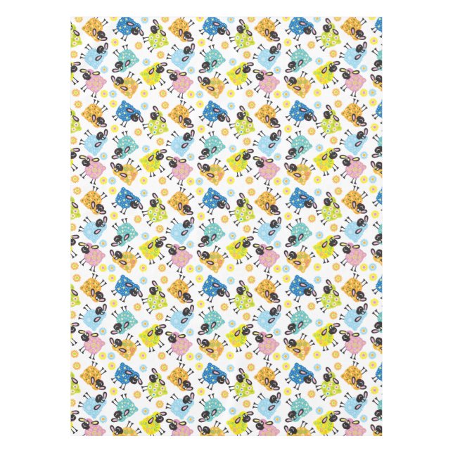 decorative sheep tablecloth (Front)