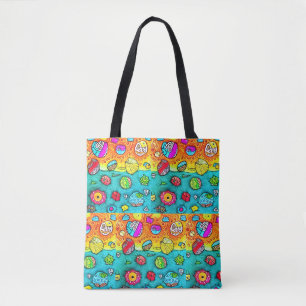 Decorative shells and stones tote bag