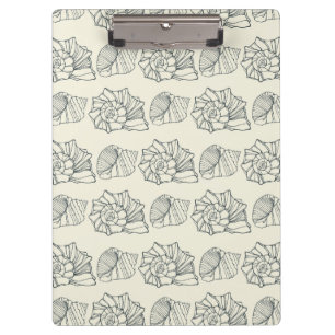 Decorative Shells Pattern Clipboard