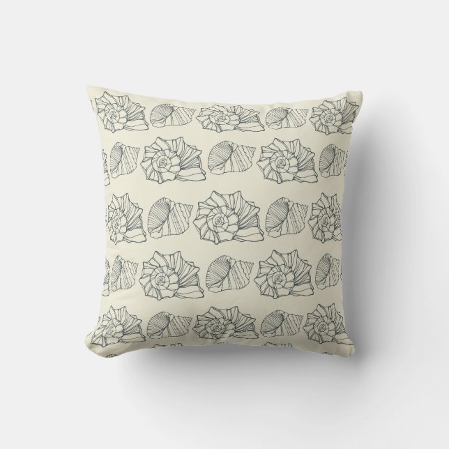 Decorative Shells Pattern Cushion (Front)