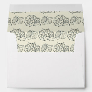 Decorative Shells Pattern Envelopes