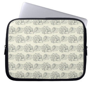 Decorative Shells Pattern Laptop Sleeve