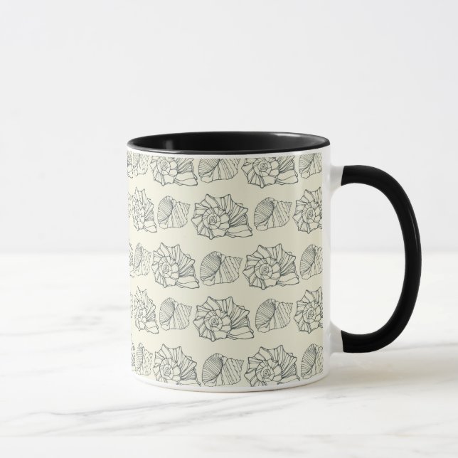 Decorative Shells Pattern Mug (Right)