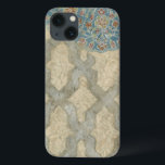 Decorative Silver Tapestry Floral Arrangement iPhone 13 Case<br><div class="desc">A decorative silver tapestry showcases a circular floral arrangement. This print would make a wonderful gift for people who love tapestries or tapestry-style art!</div>