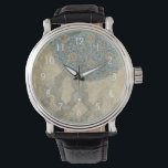Decorative Silver Tapestry Floral Arrangement Watch<br><div class="desc">A decorative silver tapestry showcases a circular floral arrangement. This print would make a wonderful gift for people who love tapestries or tapestry-style art!</div>