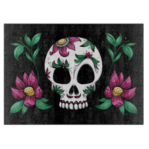 Decorative Skull Cutting Board