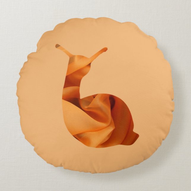 Decorative Snail Round Cushion (Front)
