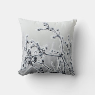 Decorative Snow Blue & White Ball Merry Christmas  Cushion