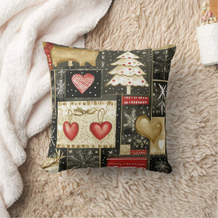 Decorative Snow Blue & White Ball Merry Christmas Cushion