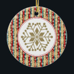 Decorative Snowflake Christmas Ornaments<br><div class="desc">This elegant ornament can be totally personalised by you to make a wonderful holiday gift for anyone on your shopping list!
Artwork by Sarah Paris</div>