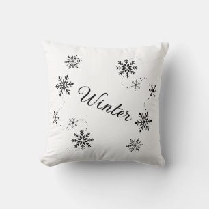 Decorative snowflake cushion