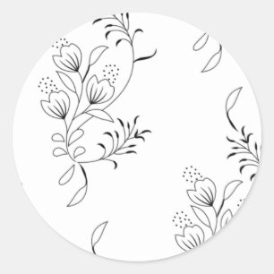 Decorative, Soapstone, Bianca Classic Round Sticker