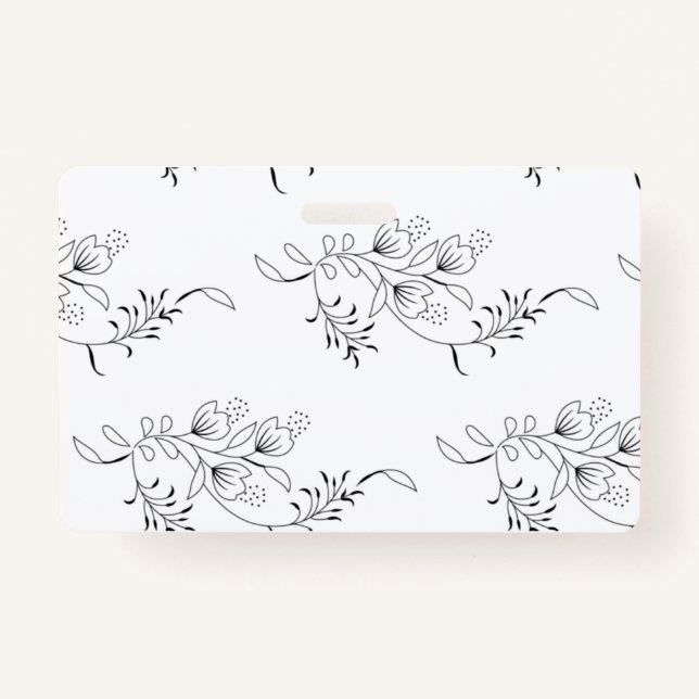 Decorative, Soapstone, Bianca ID Badge (Front)