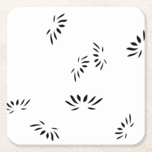 Decorative, Soft Peach Paper Coaster