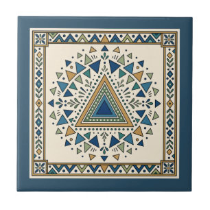 Decorative Southwest Pattern Ceramic Tile