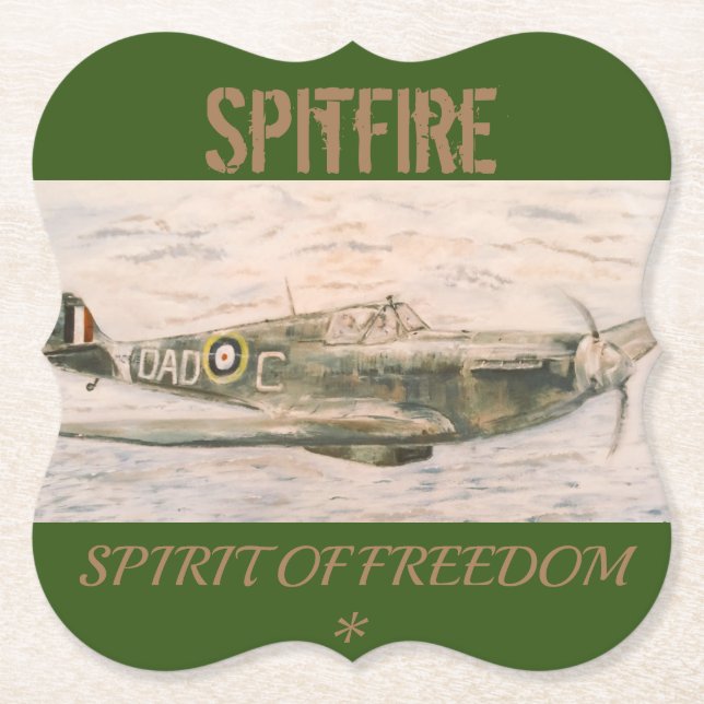 Decorative Spitfire Coaster (Front)
