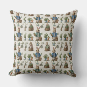 Decorative Spring Rabbit Throw Pillow