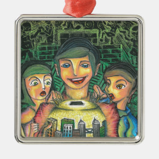 Decorative Square Metal Ornament