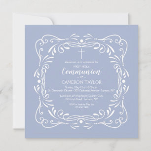 Decorative Square Religious Invitation