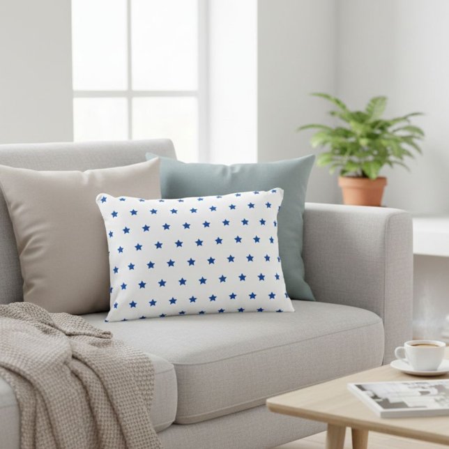Decorative star cushion, blue sofa cushion (Creator Uploaded)