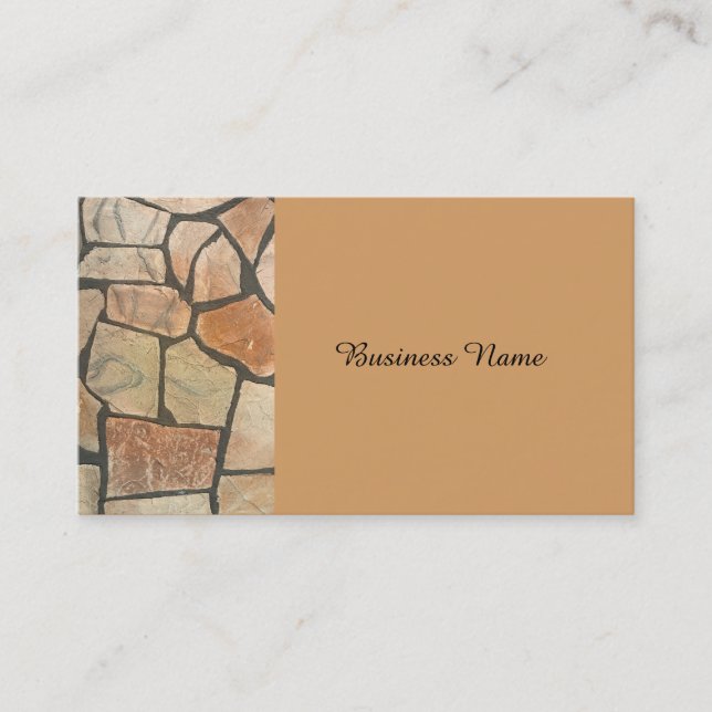 Decorative Stone Paving Look Business Card (Front)
