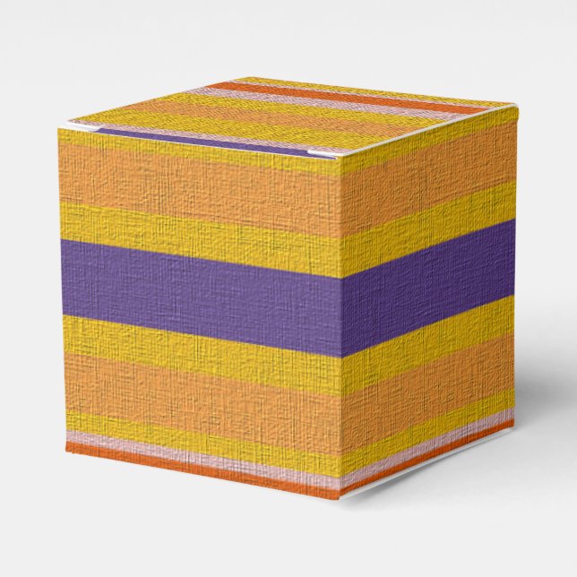 Decorative Striped  Favour Box (Front Side)