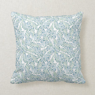 Decorative Striped Leaf Pattern Cushion