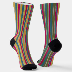 Decorative Striped Socks