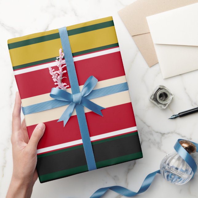 Decorative Striped  Wrapping Paper (Gifting)
