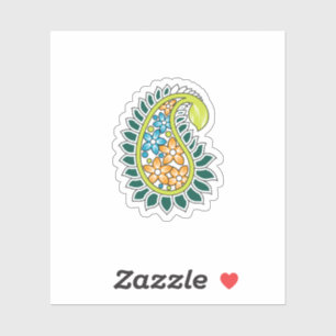 Decorative Style, Dark Blue Green, Wattle