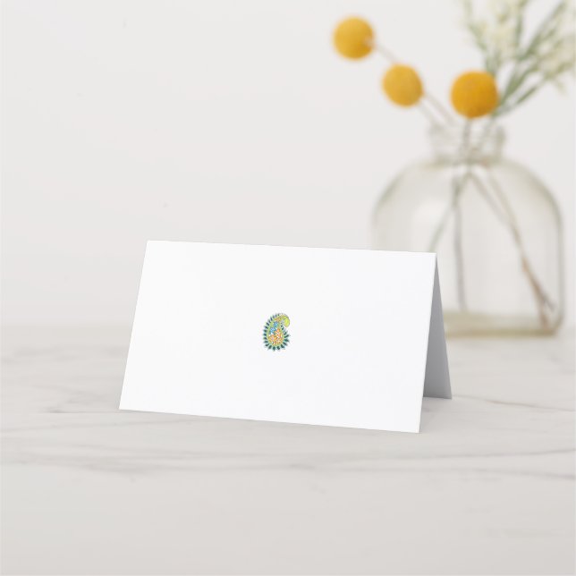 Decorative Style, Dark Blue Green, Wattle Appointment Card (Front)