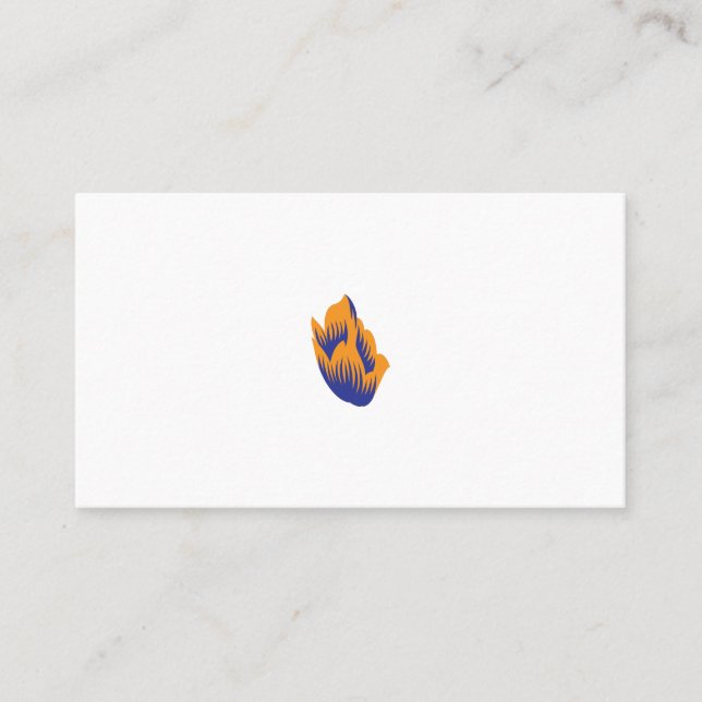 Decorative Style, Dark Blue Green, Wattle Appointment Card (Front)