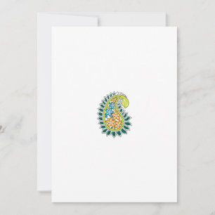 Decorative Style, Dark Blue Green, Wattle Holiday Card
