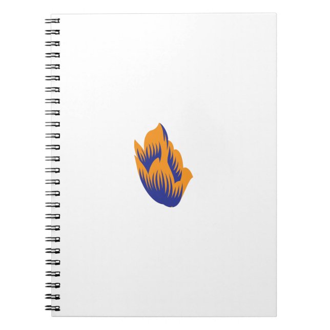 Decorative Style, Dark Blue Green, Wattle Notebook (Front)