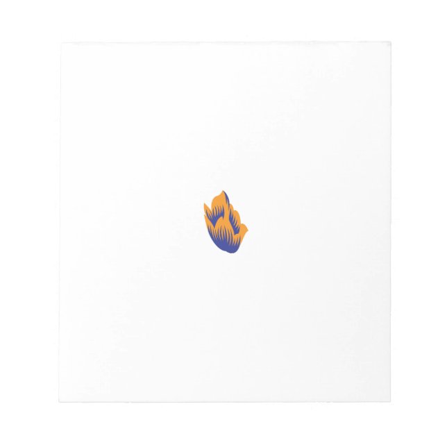 Decorative Style, Dark Blue Green, Wattle Notepad (Front)