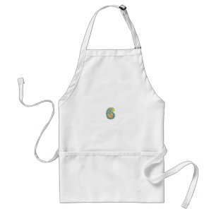 Decorative Style, Dark Blue Green, Wattle Standard Apron